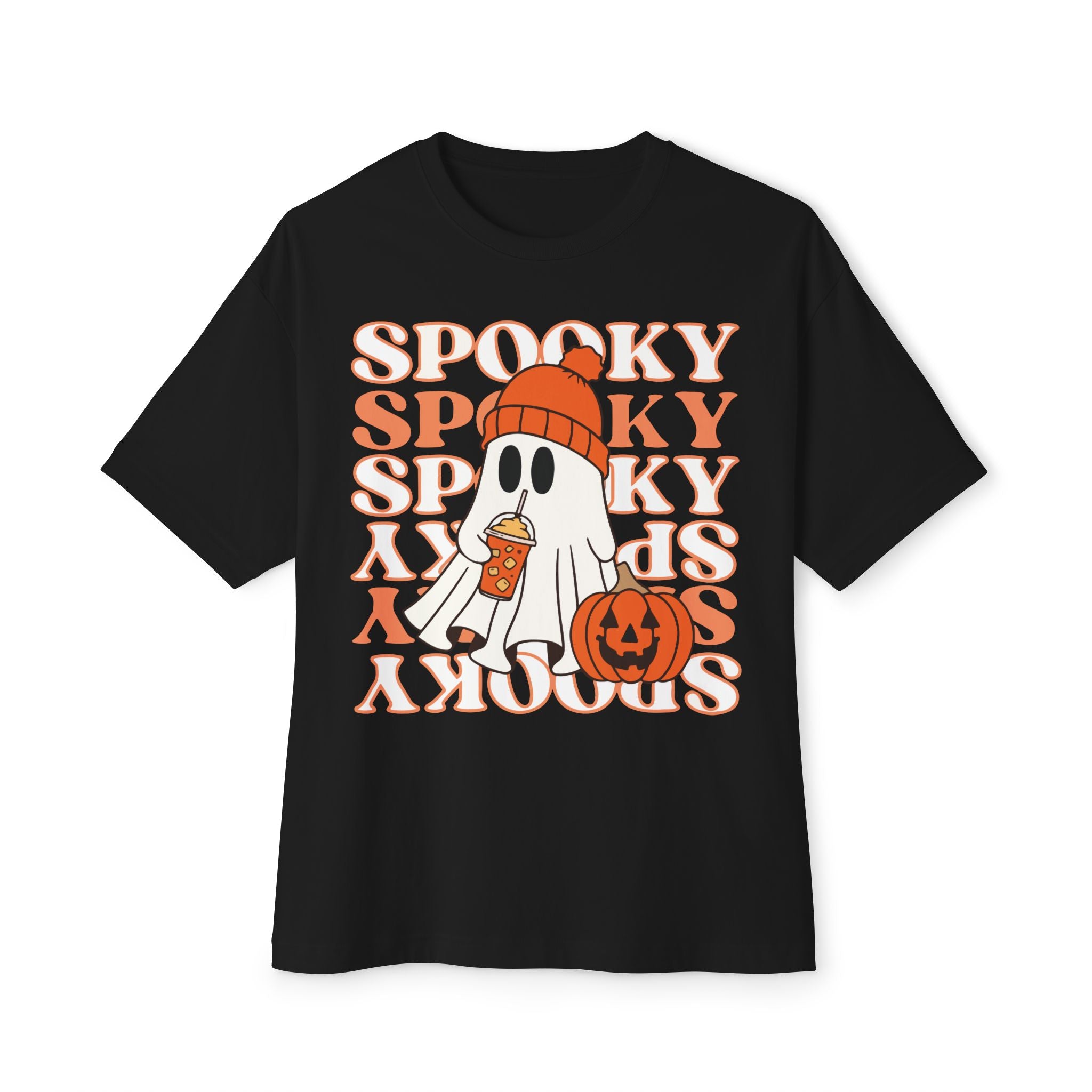 Spooky Ghost Boxy T-Shirt, Halloween T-Shirt, Oversized