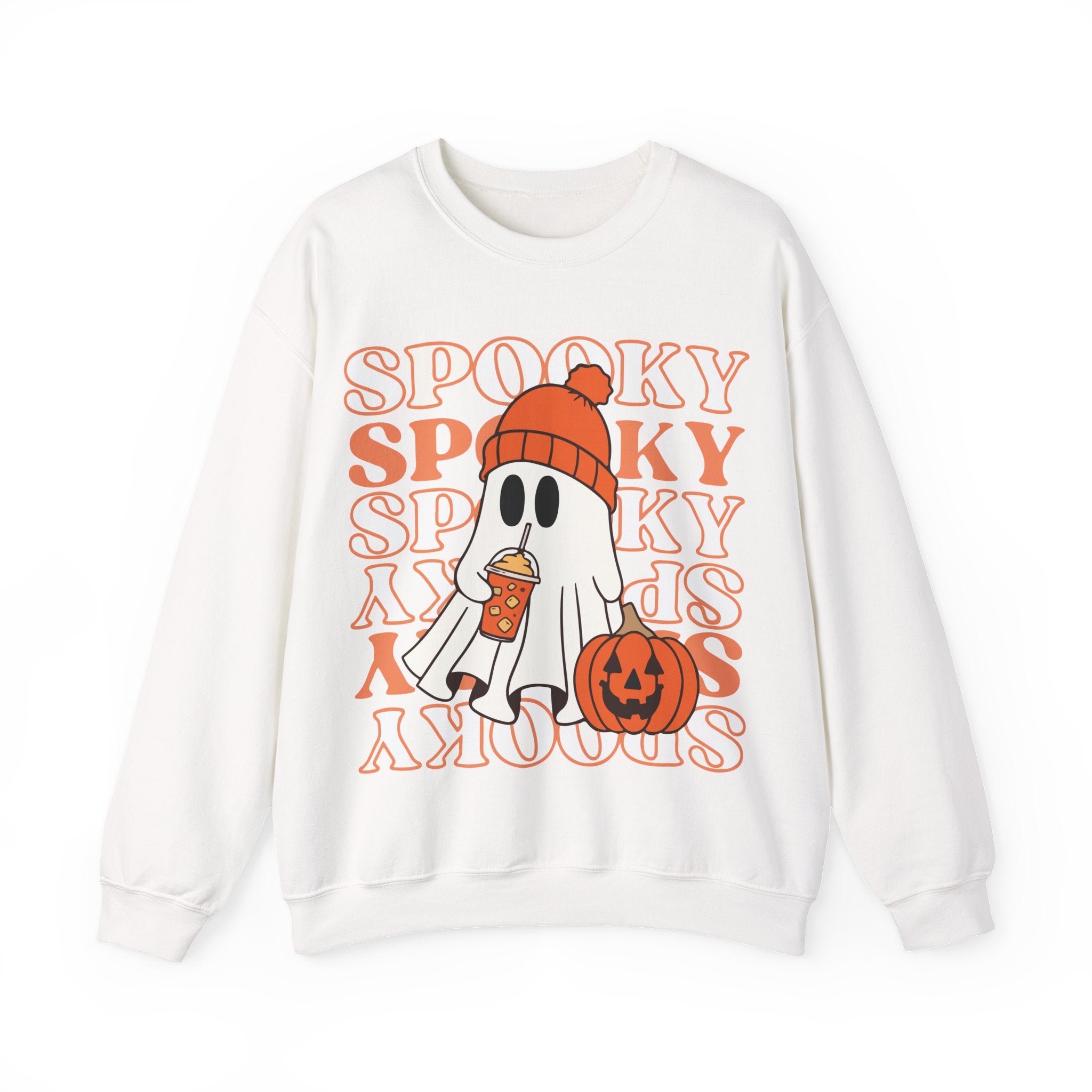 Spooky Ghost Crewneck Sweatshirt