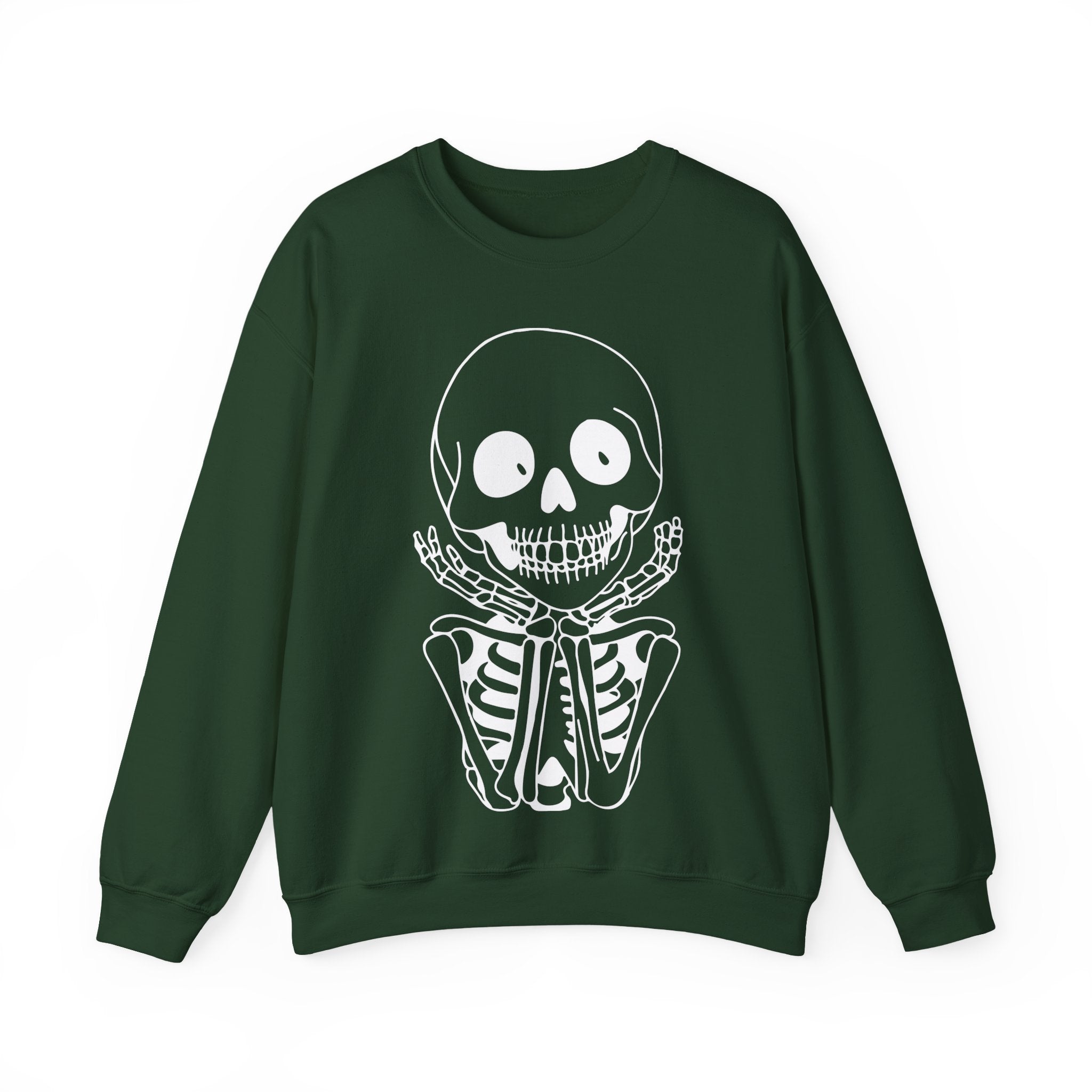 Skeleton Graphic Crewneck Sweatshirt