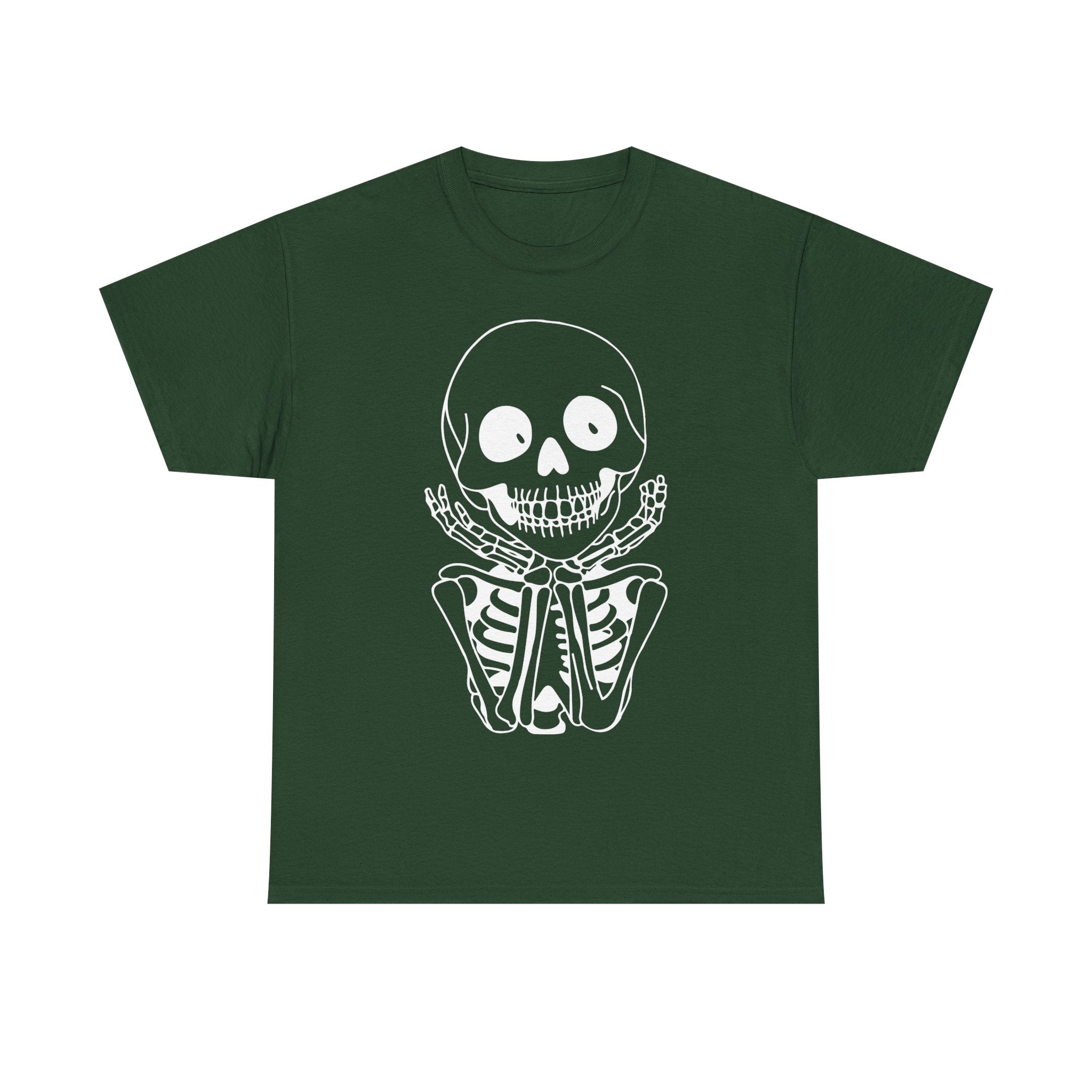 Skeleton Graphic Cotton T-Shirt