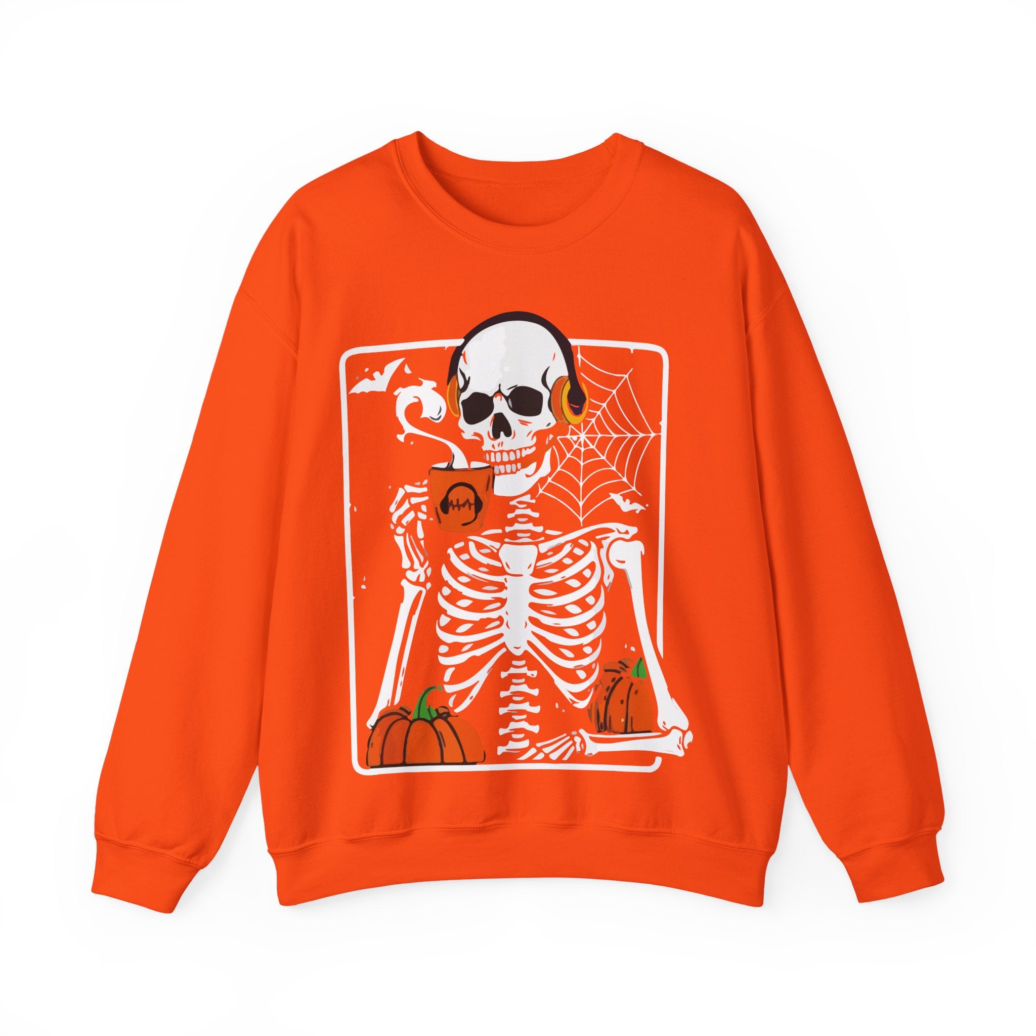 Halloween Skeleton Coffee Sweatshirt