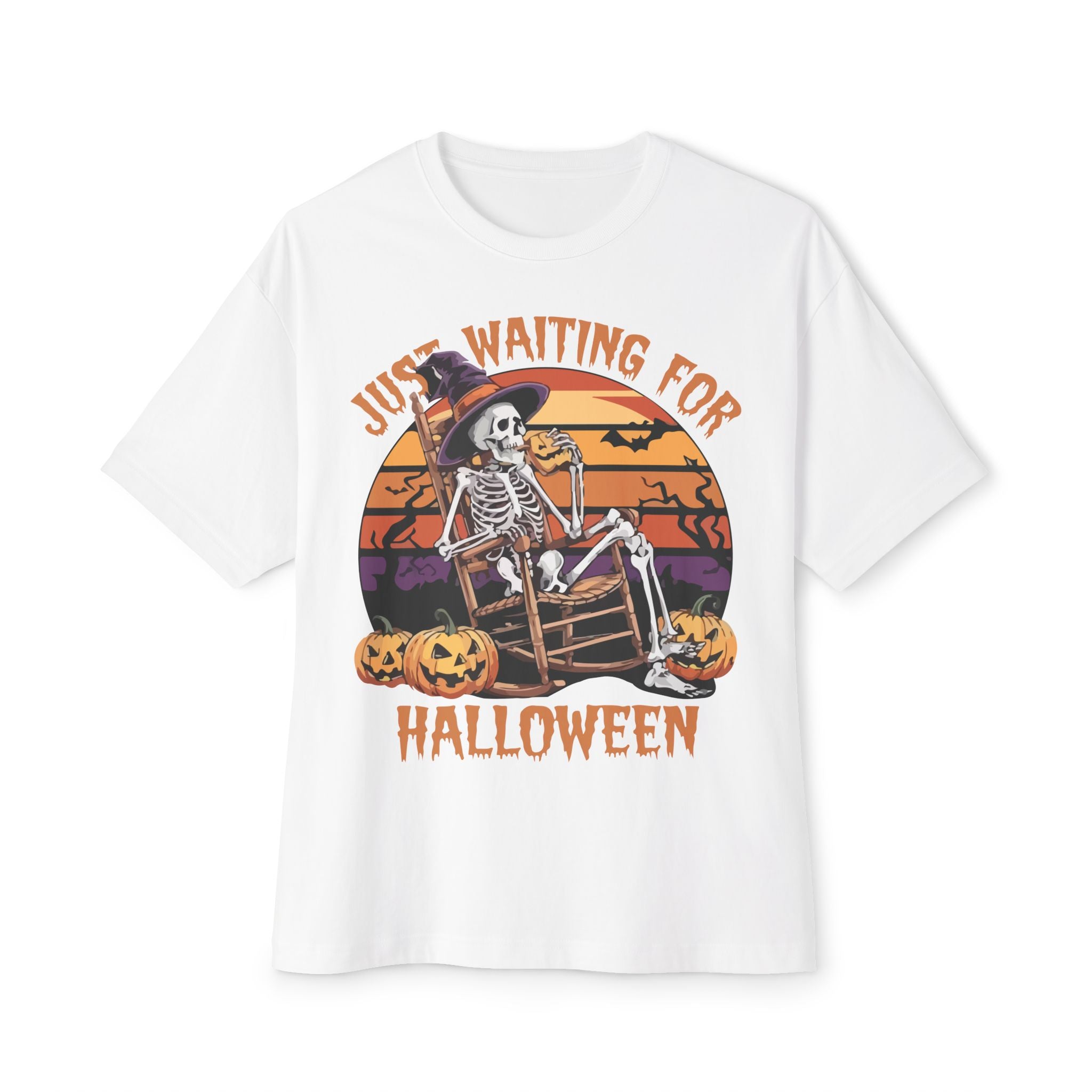 Halloween Skeleton Oversized T-Shirt
