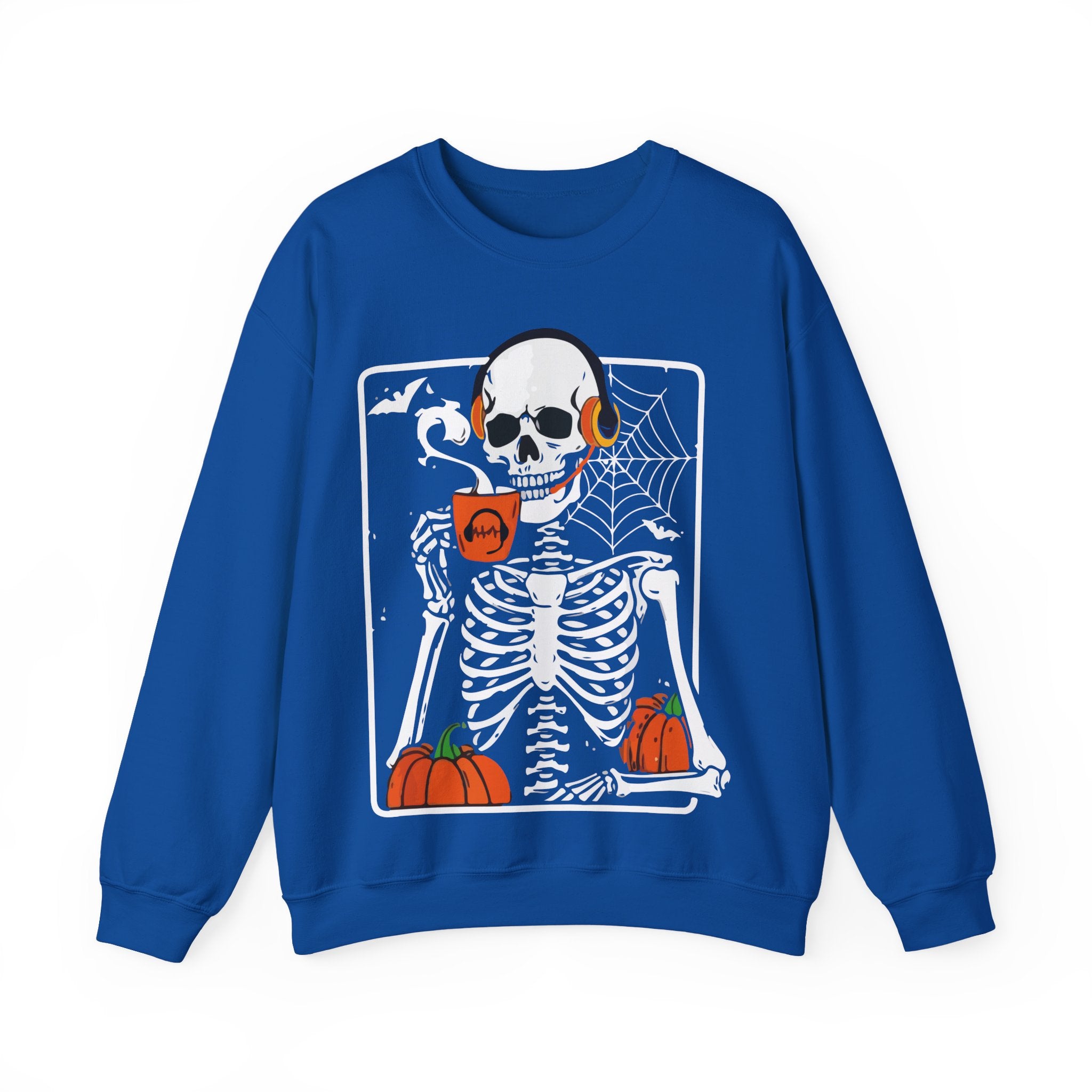 Halloween Skeleton Coffee Sweatshirt