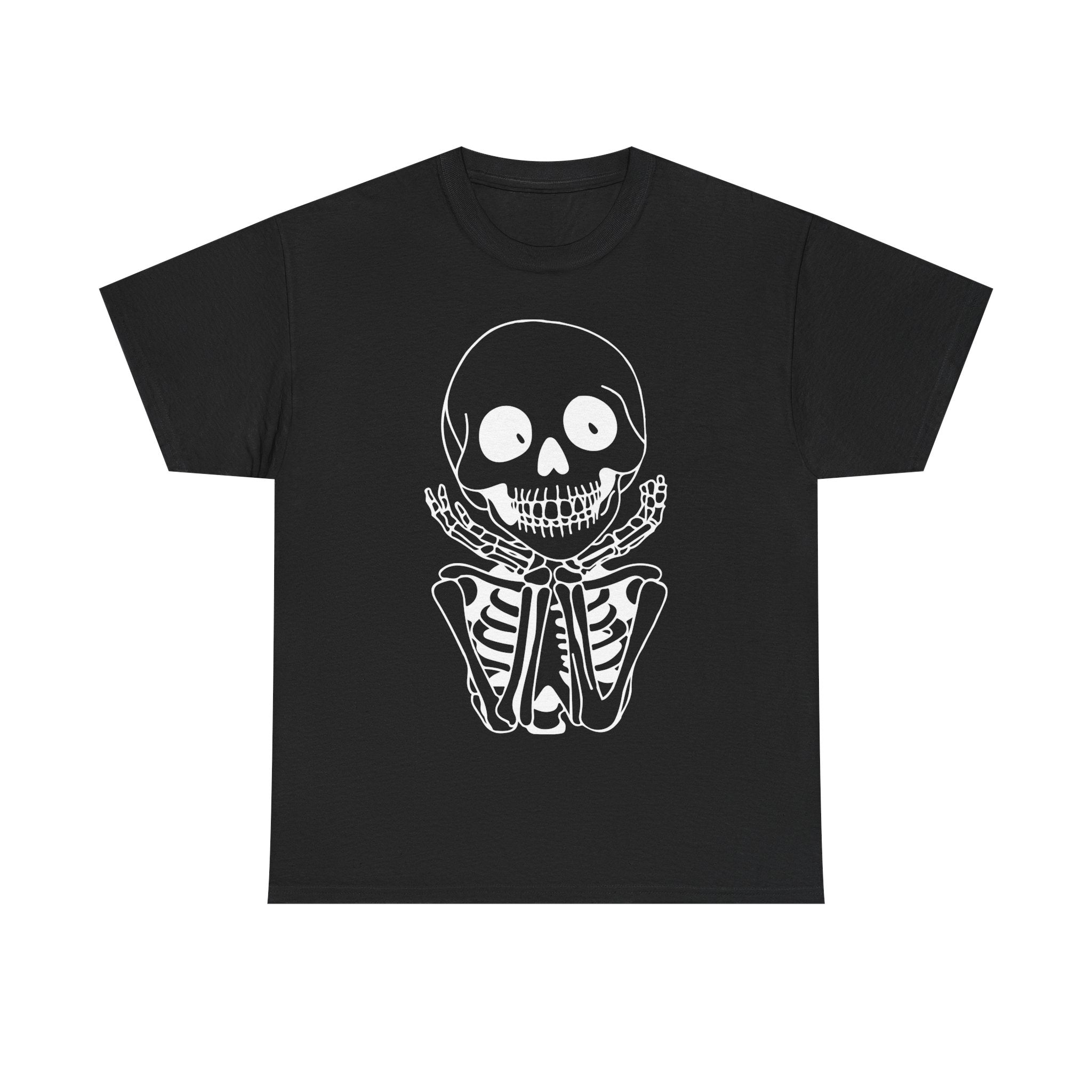 Skeleton Graphic Cotton T-Shirt