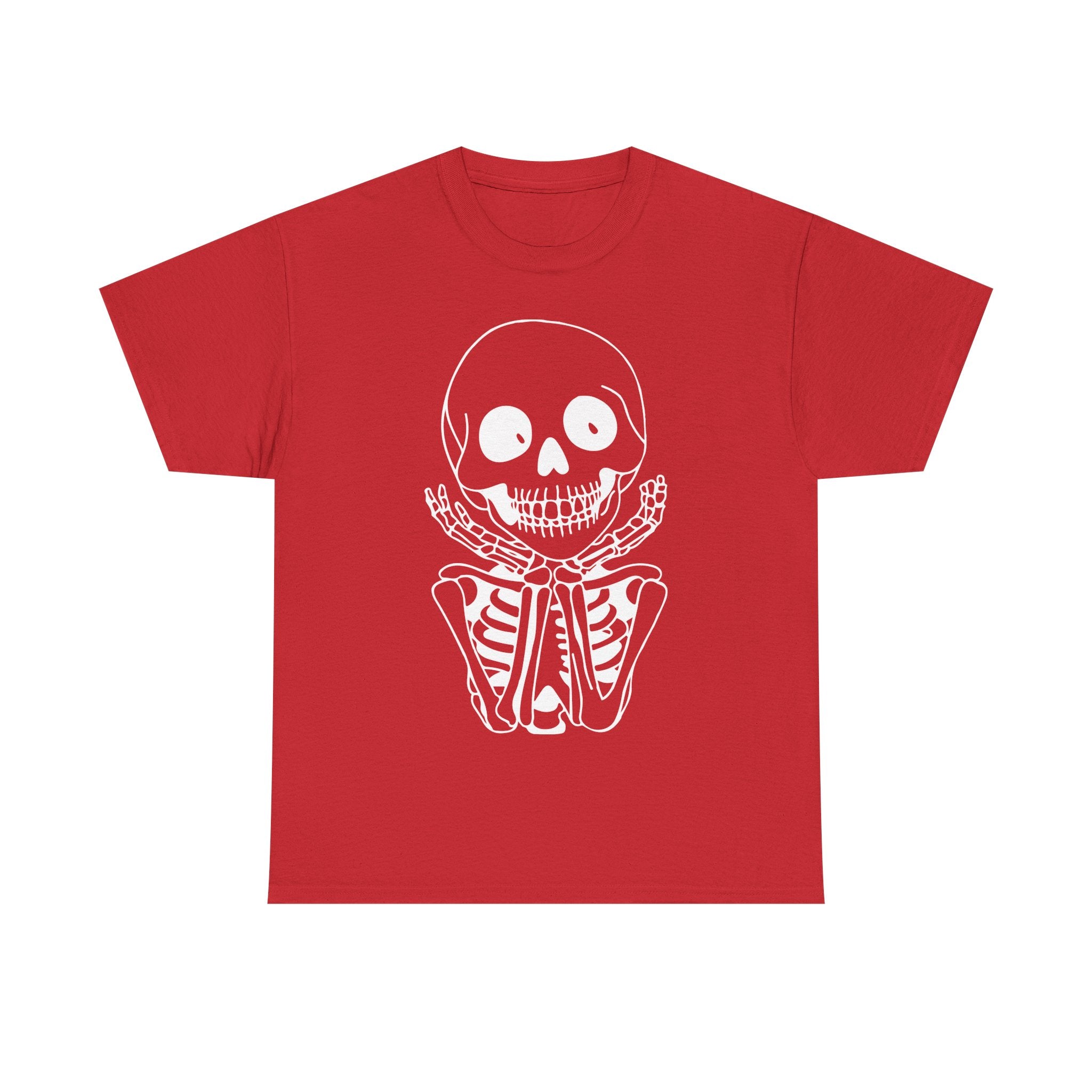 Skeleton Graphic Cotton T-Shirt