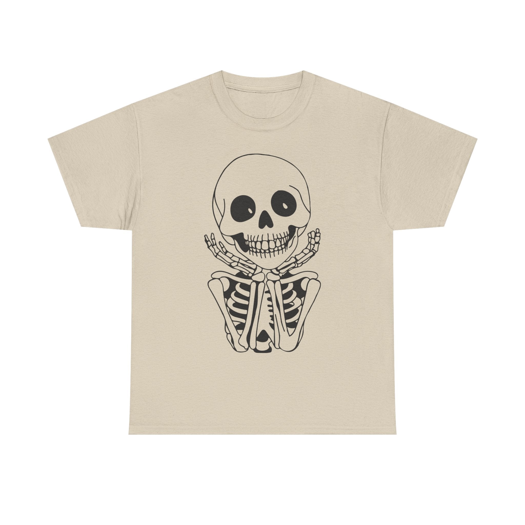 Skeleton Graphic Cotton T-Shirt