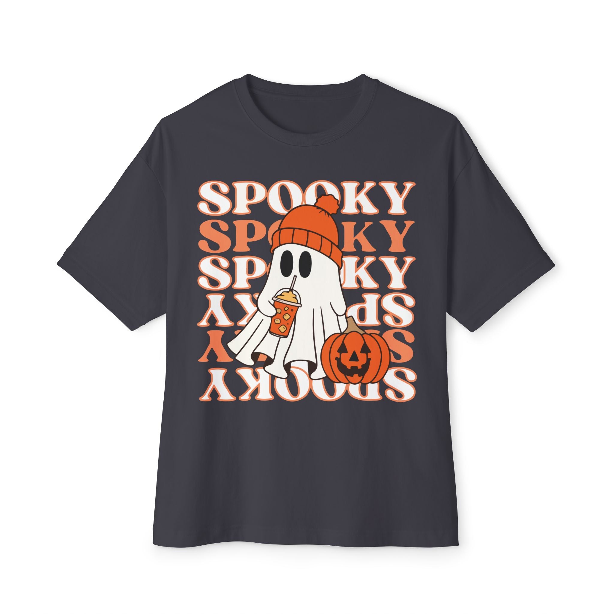 Spooky Ghost Boxy T-Shirt, Halloween T-Shirt, Oversized