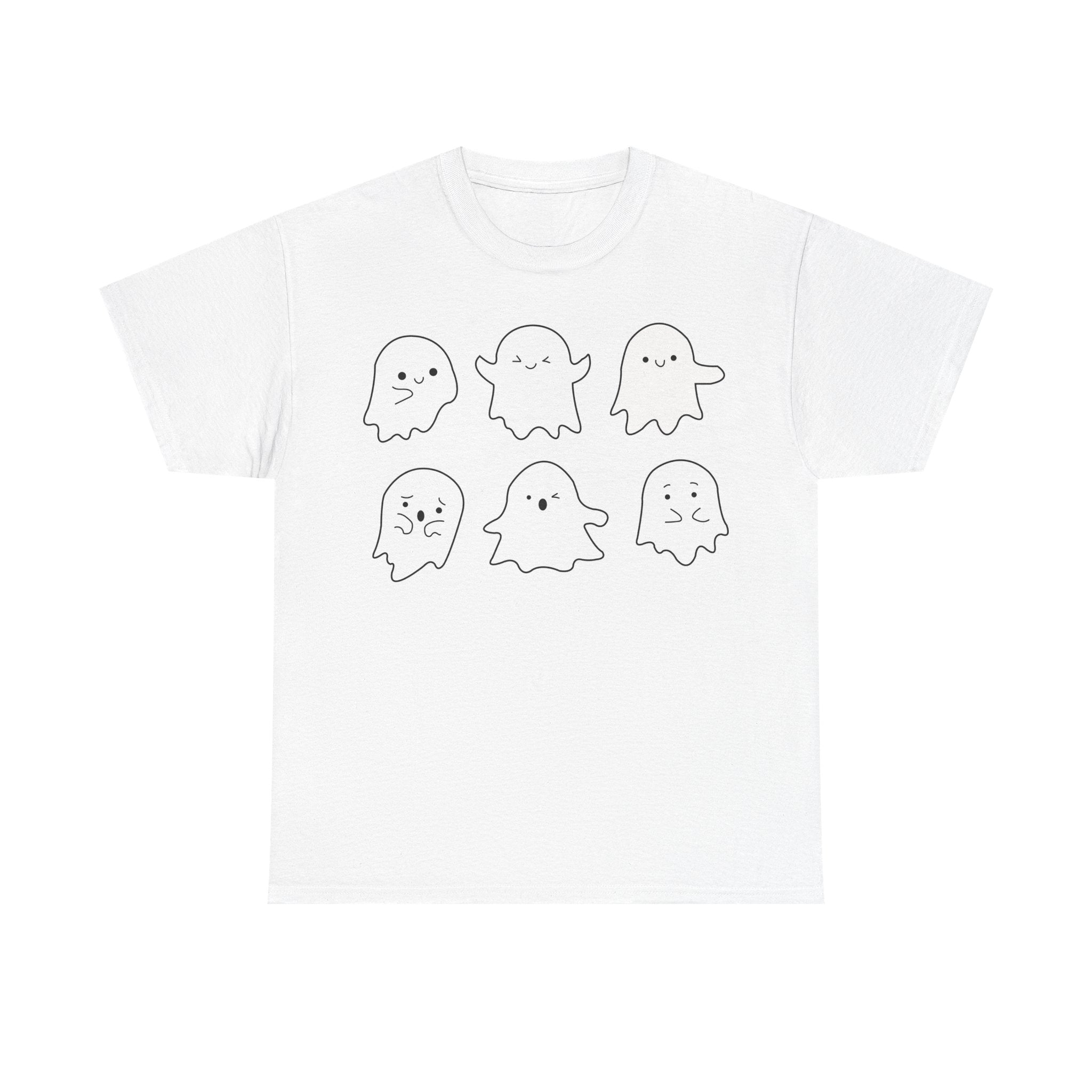 Cute Ghosts Cotton T-Shirt