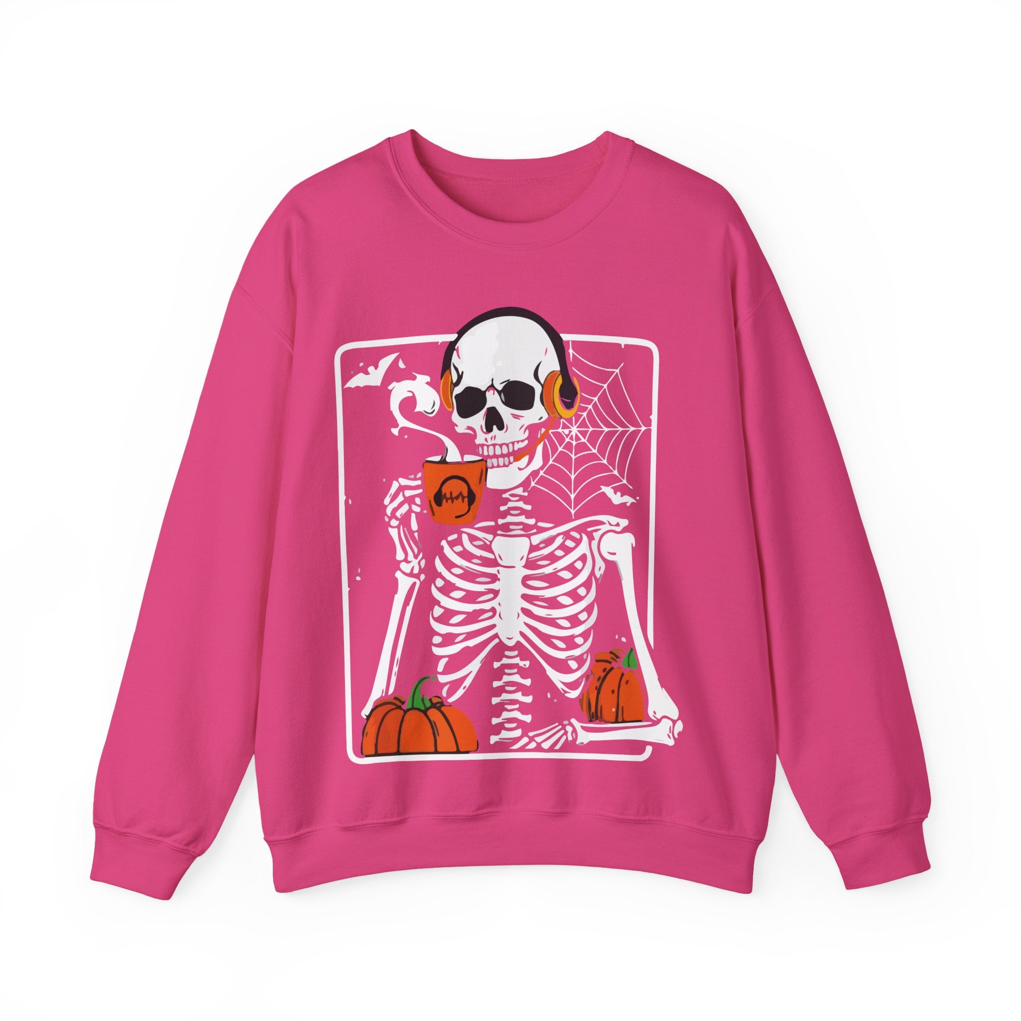 Halloween Skeleton Coffee Sweatshirt