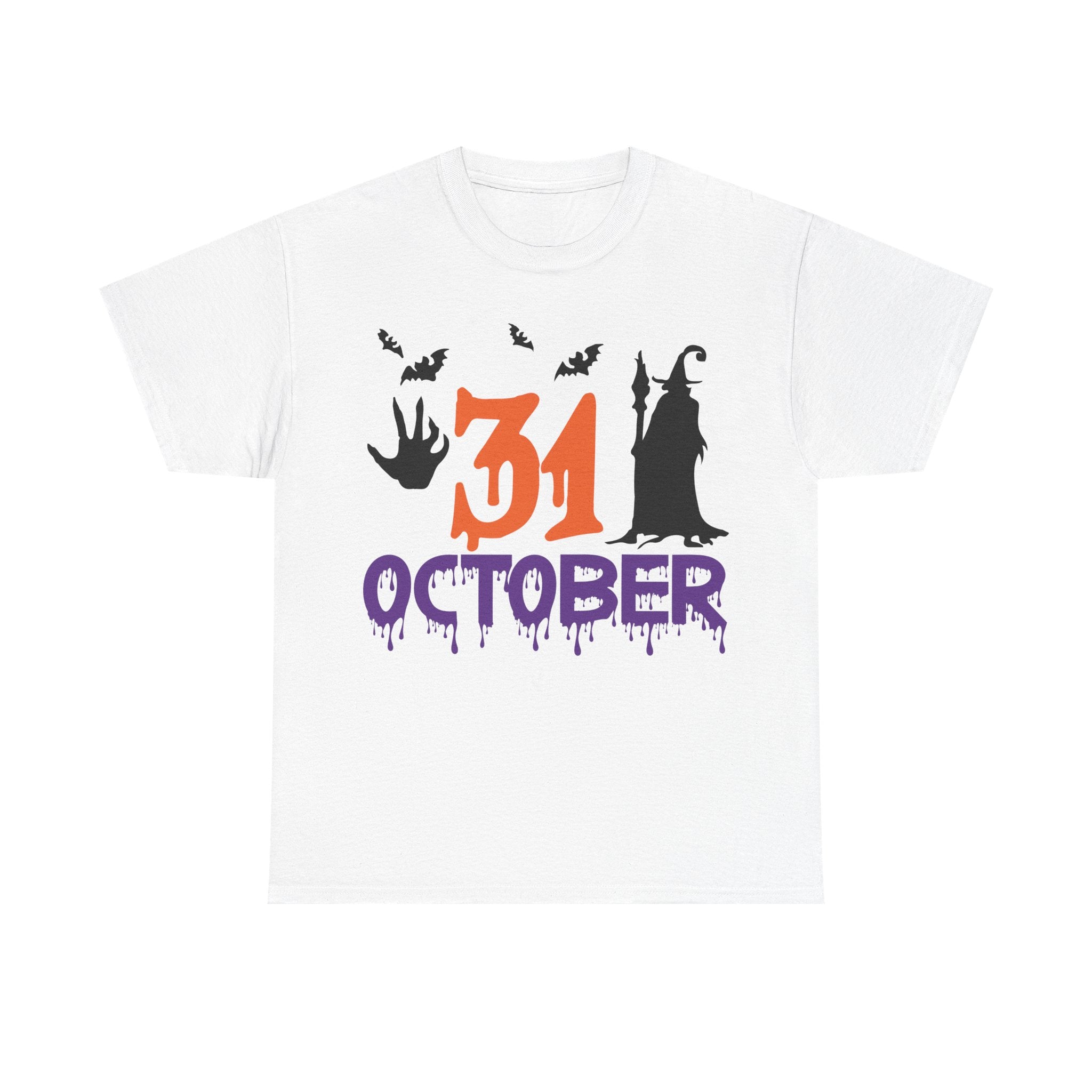 Halloween Tee, Cotton T-Shirt for October 31st