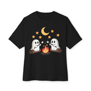 Cozy Ghost Campfire Oversized T-Shirt