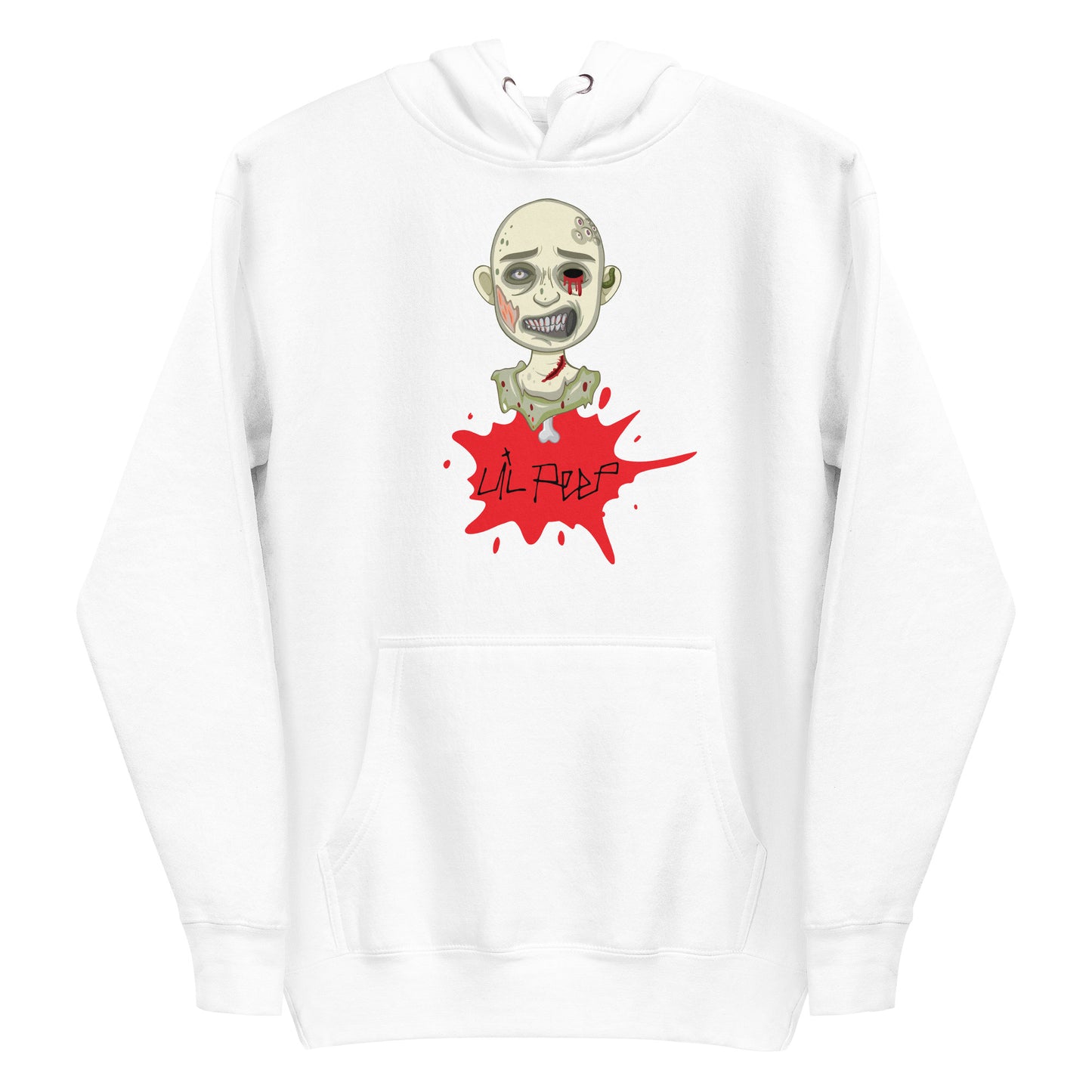 Lil Peep Premium Cotton Hoodie - Black & White Color