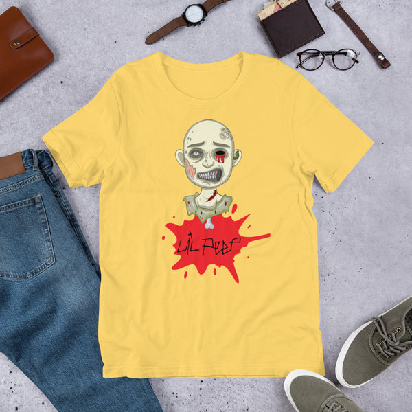 Lil Peep T-Shirt - Black - White and Yellow Color