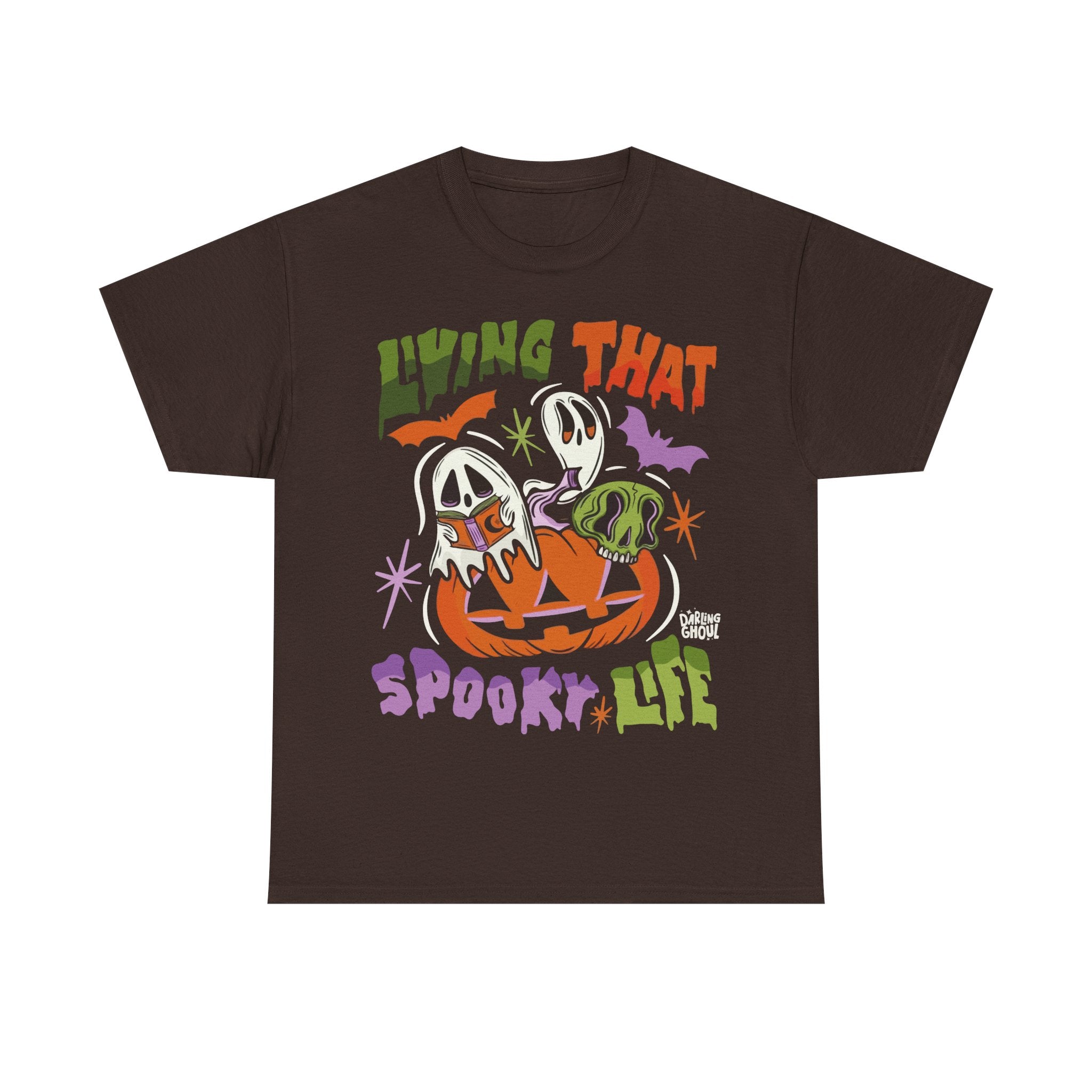 Living That Spooky Life Cotton T-Shirt