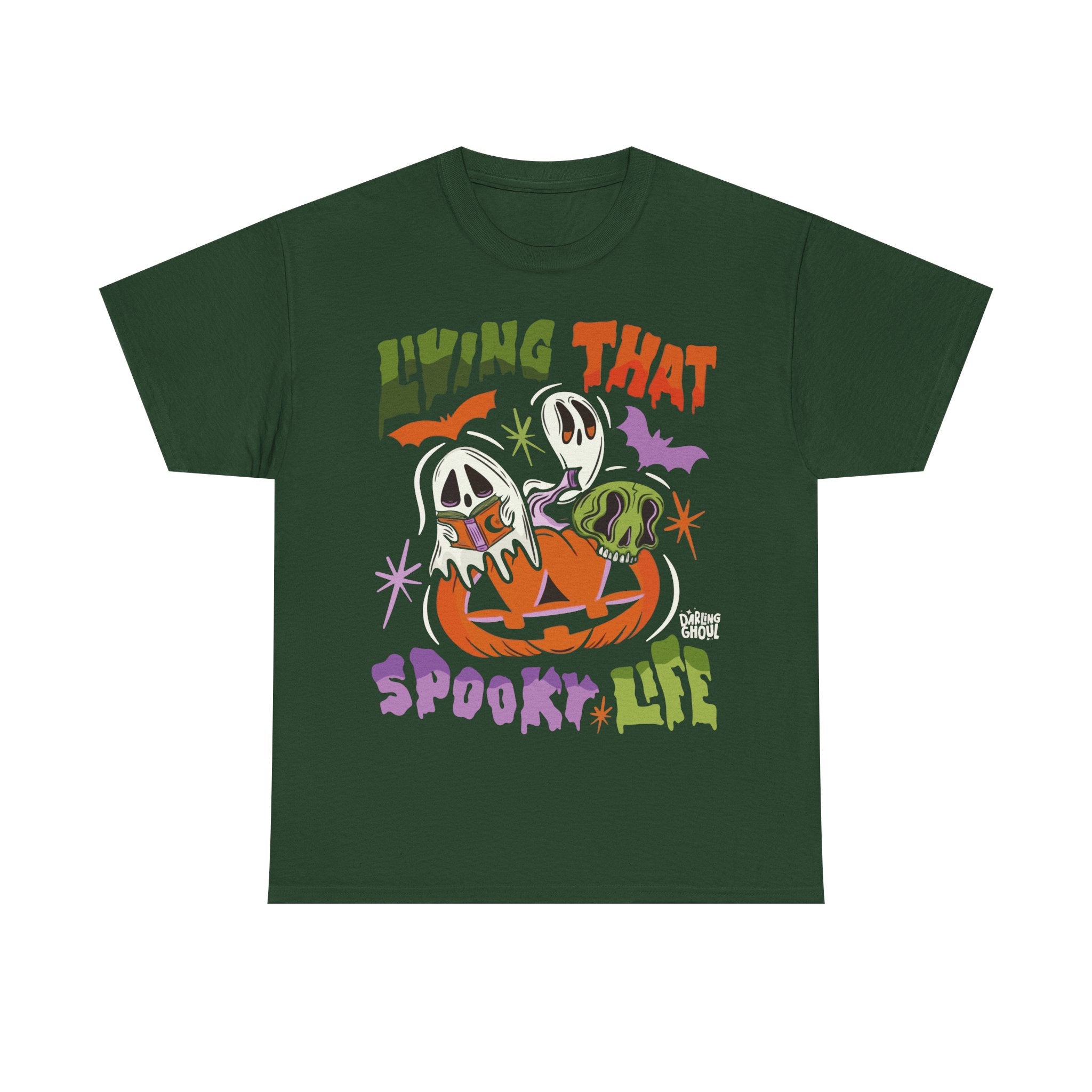 Living That Spooky Life Cotton T-Shirt