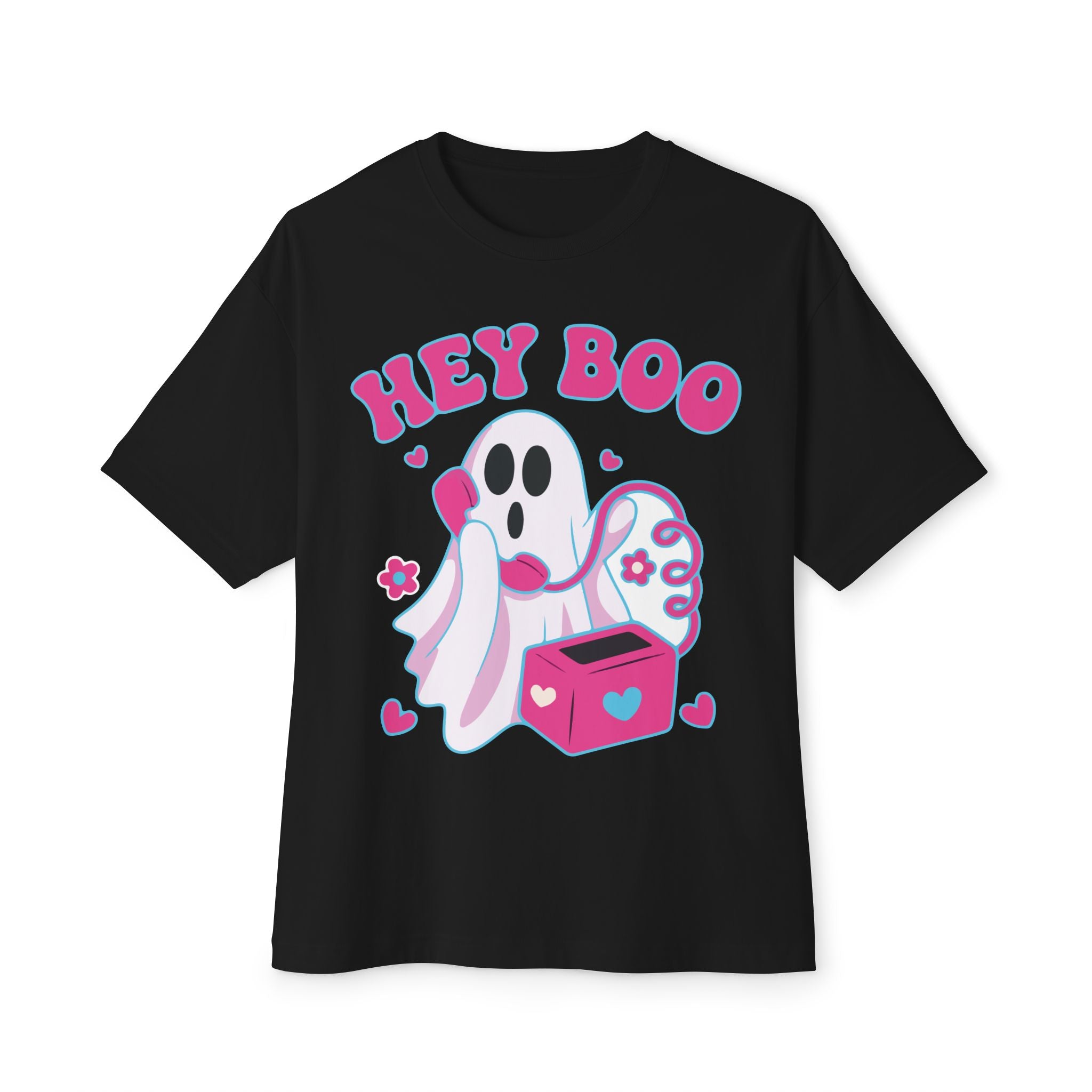 Hey Boo Ghost Oversized T-Shirt