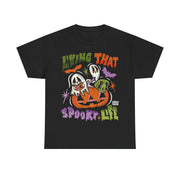 Living That Spooky Life Cotton T-Shirt