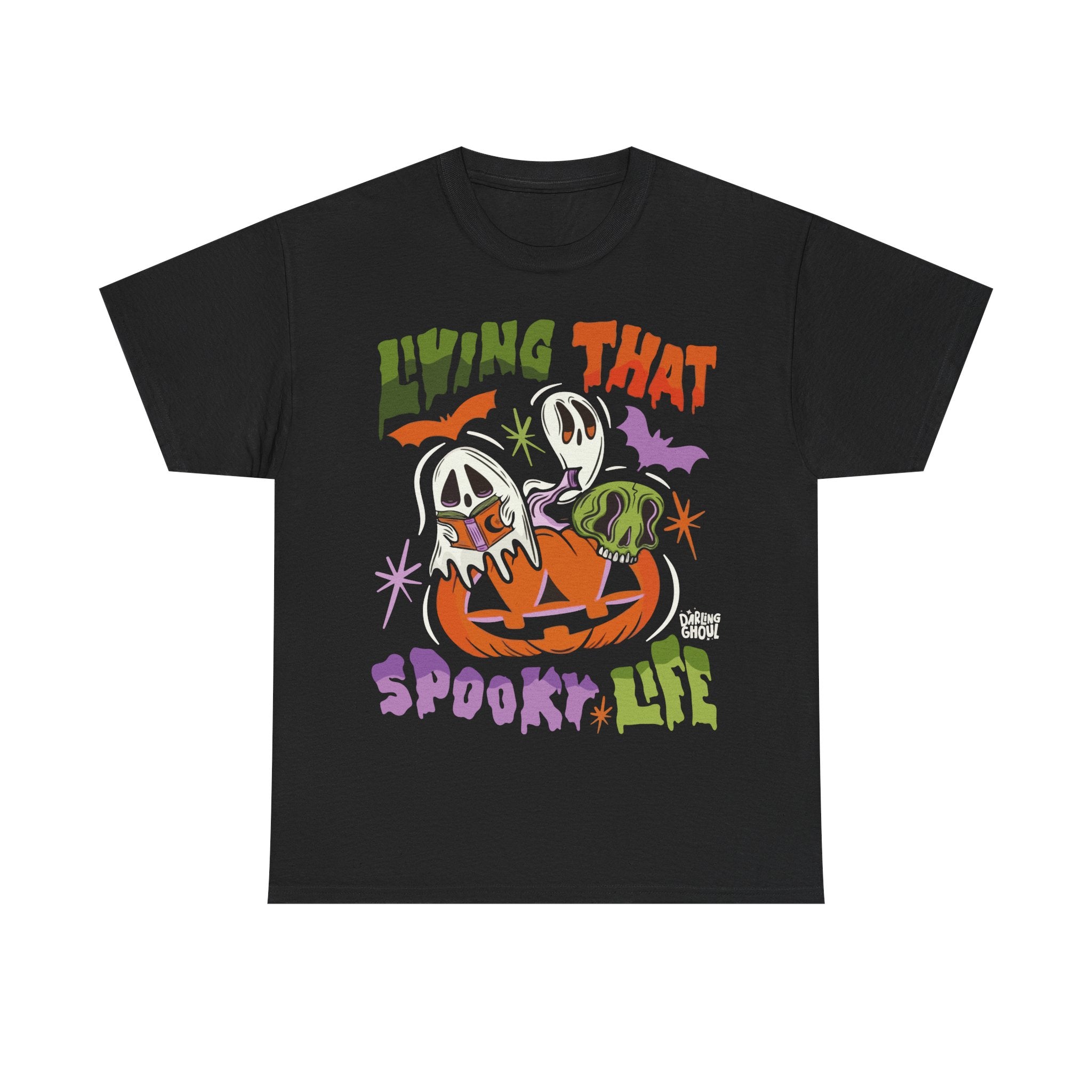 Living That Spooky Life Cotton T-Shirt