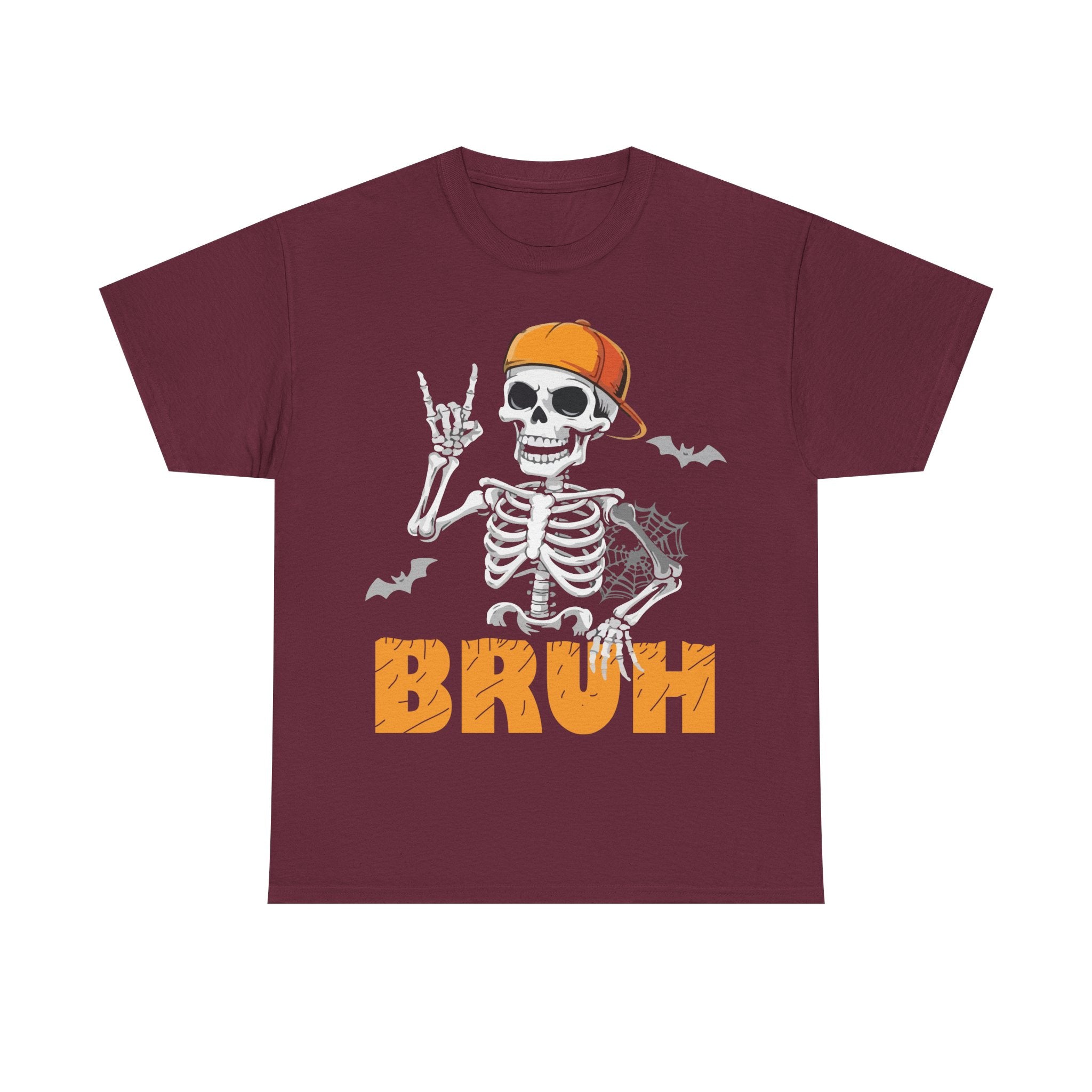 Skeleton Bruh T-Shirt for Halloween Lovers