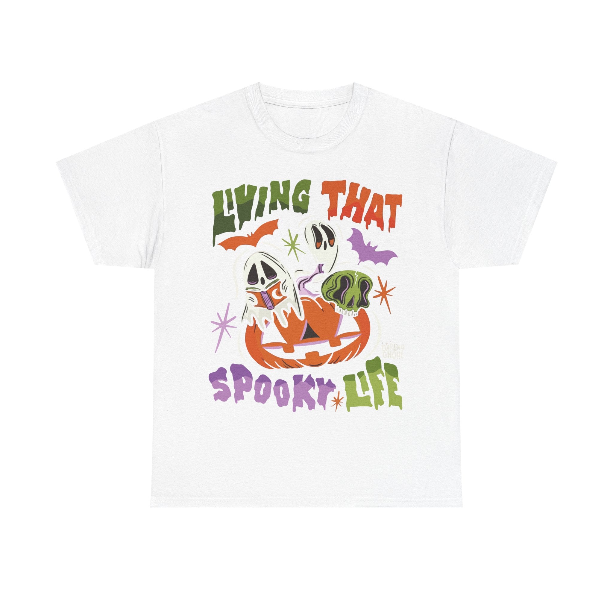 Living That Spooky Life Cotton T-Shirt