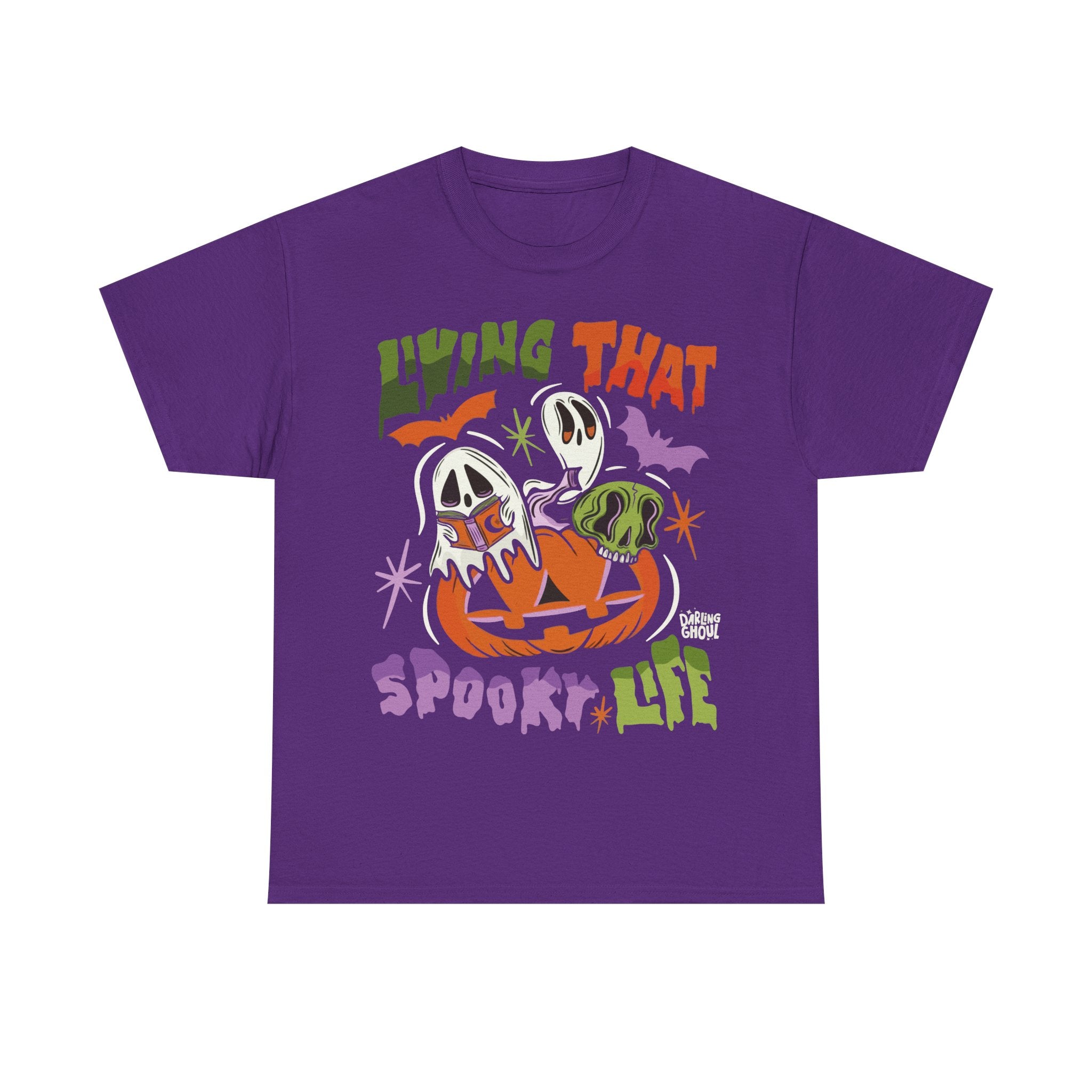 Living That Spooky Life Cotton T-Shirt