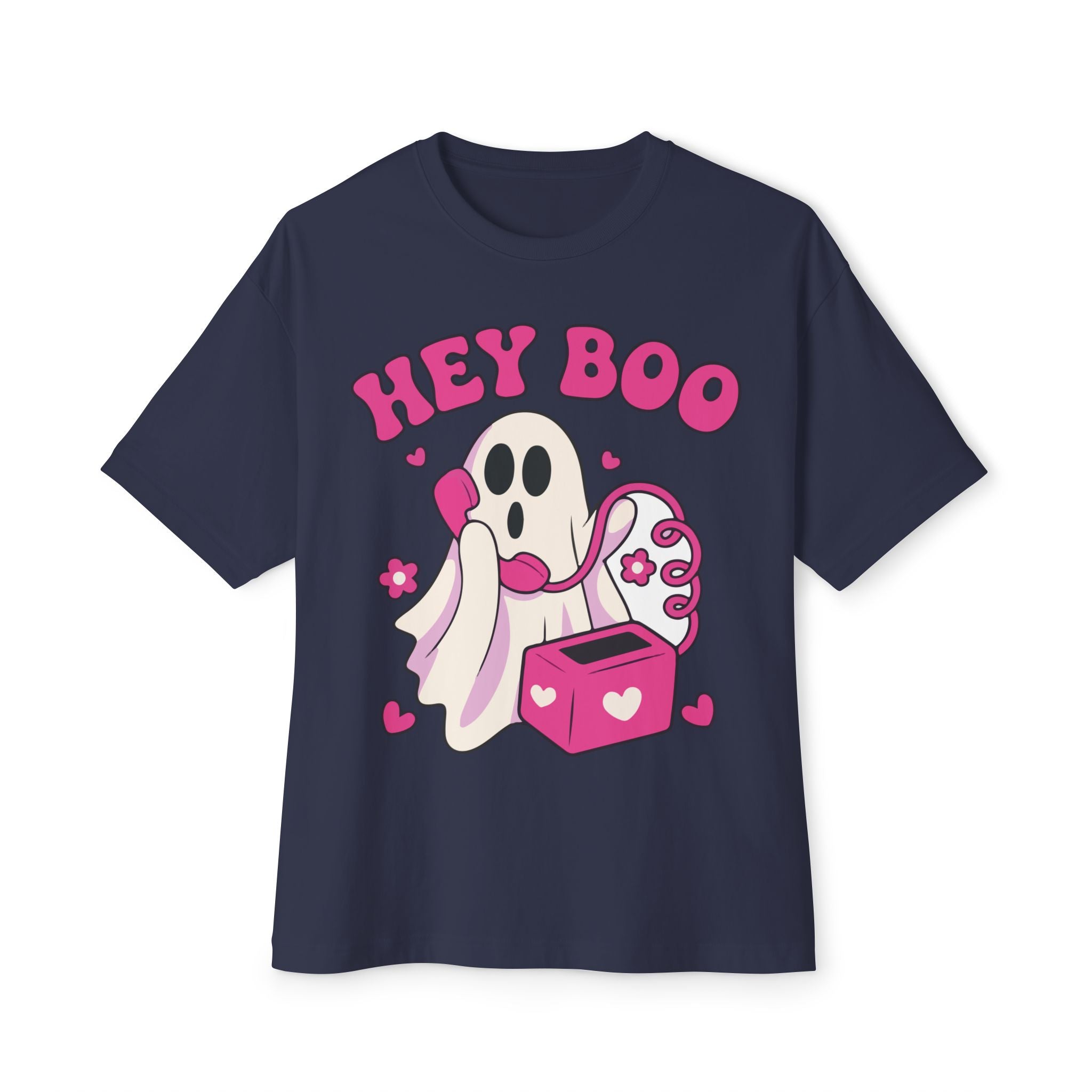 Hey Boo Ghost Oversized T-Shirt
