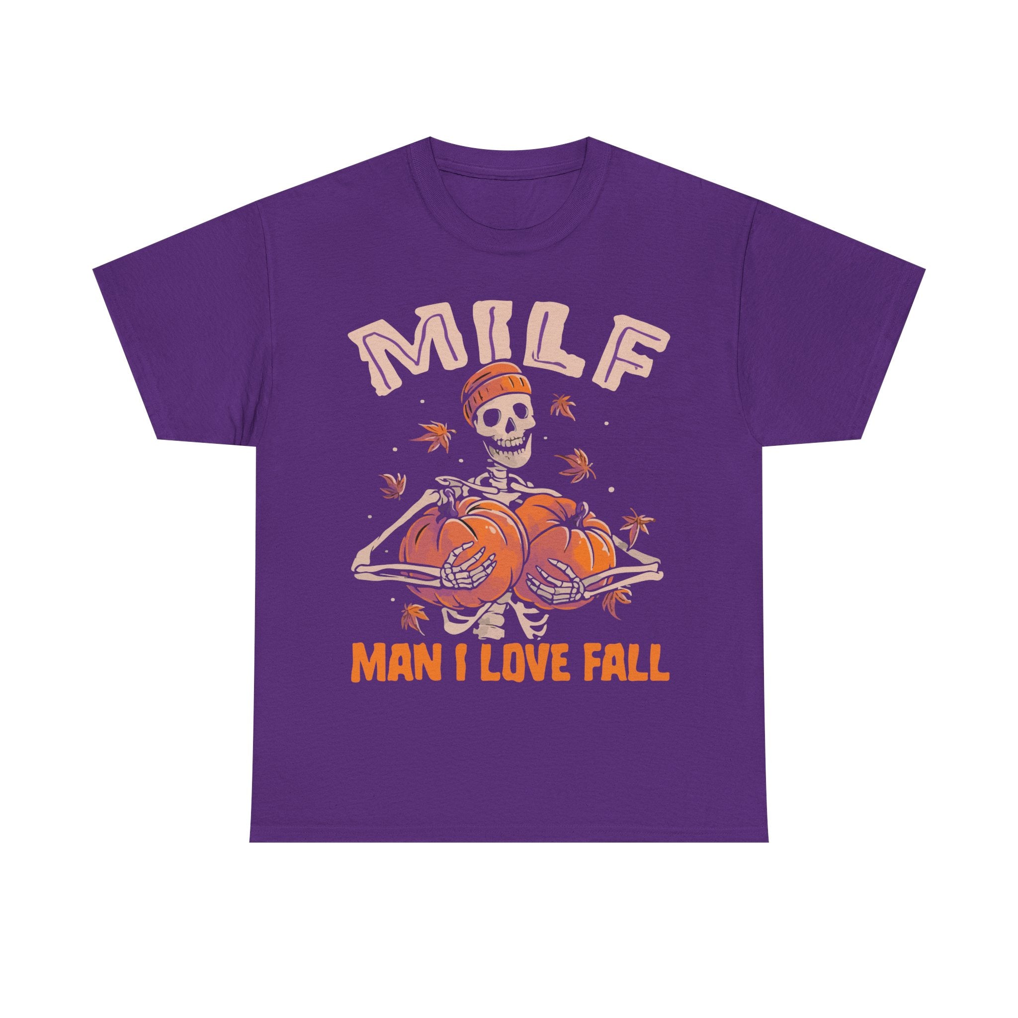 Fall-Themed Cotton T-Shirt