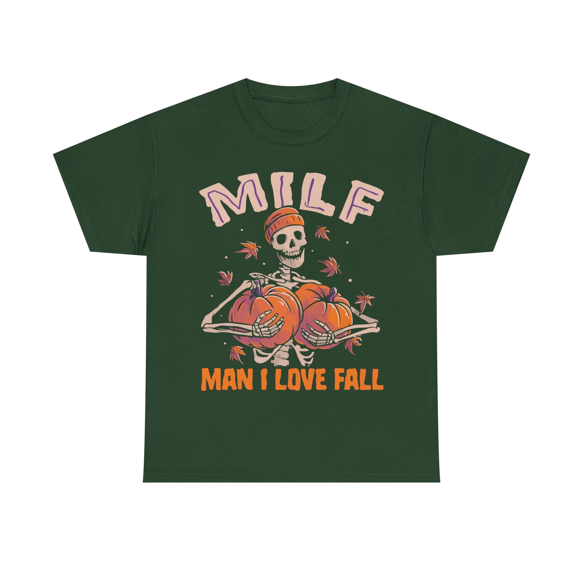 Fall-Themed Cotton T-Shirt