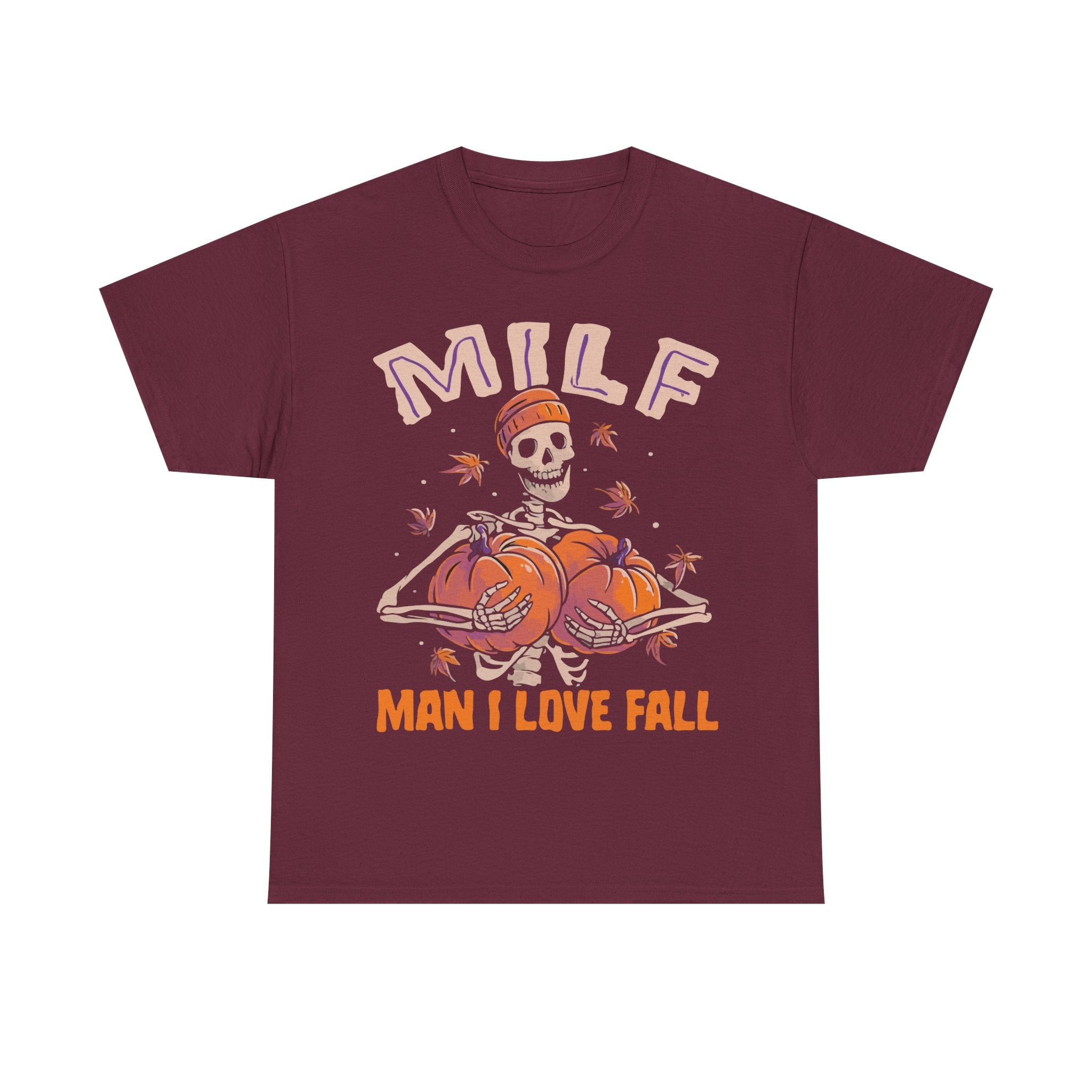 Fall-Themed Cotton T-Shirt