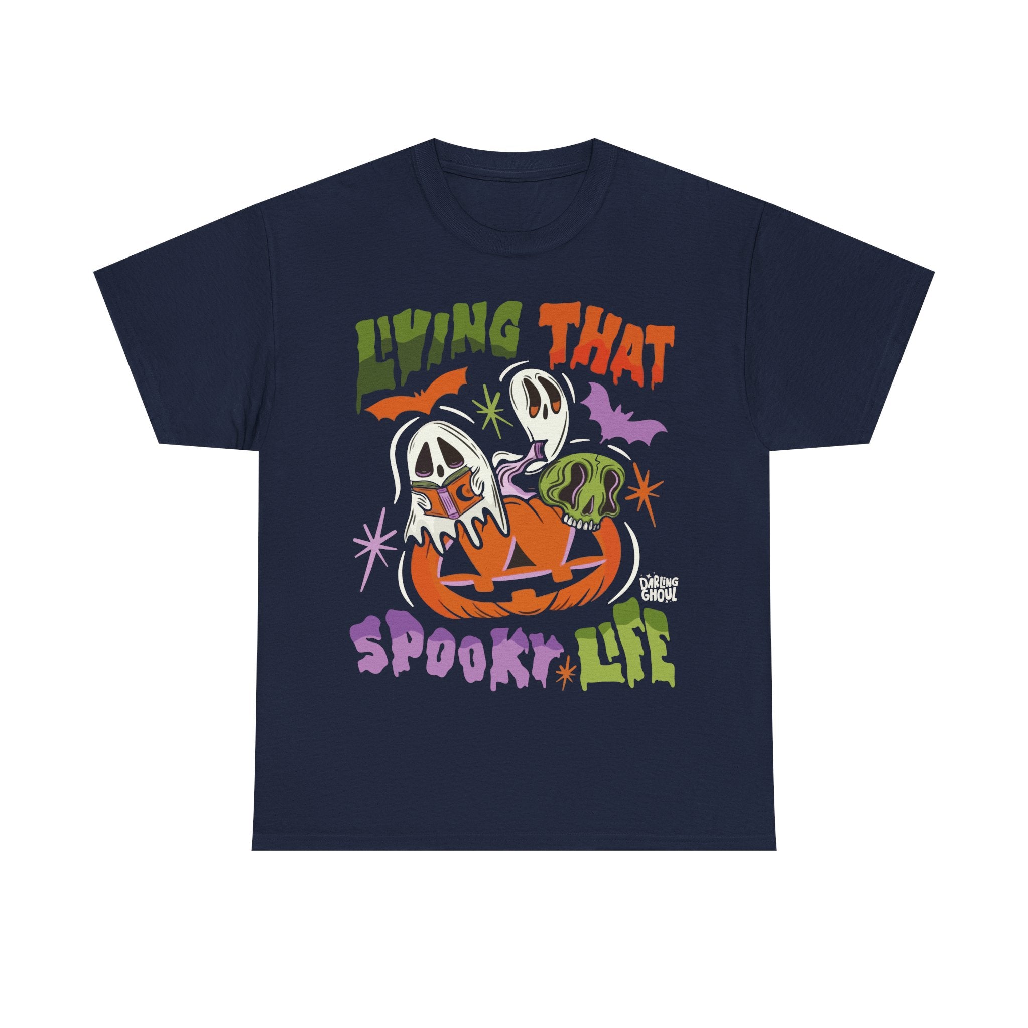 Living That Spooky Life Cotton T-Shirt