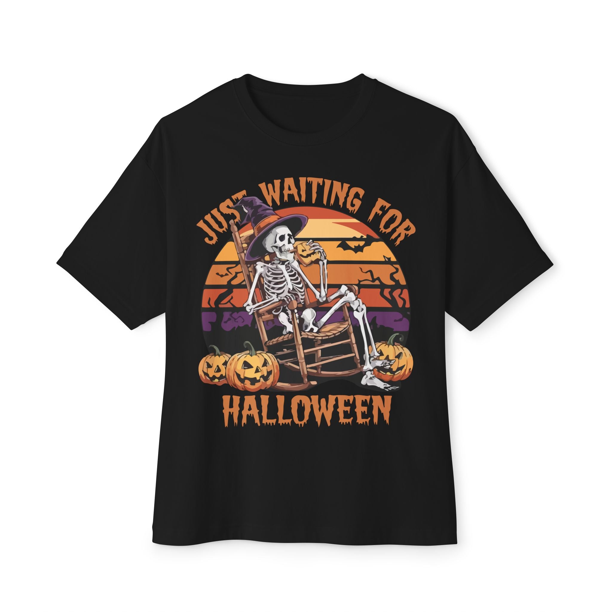 Halloween Skeleton Oversized T-Shirt